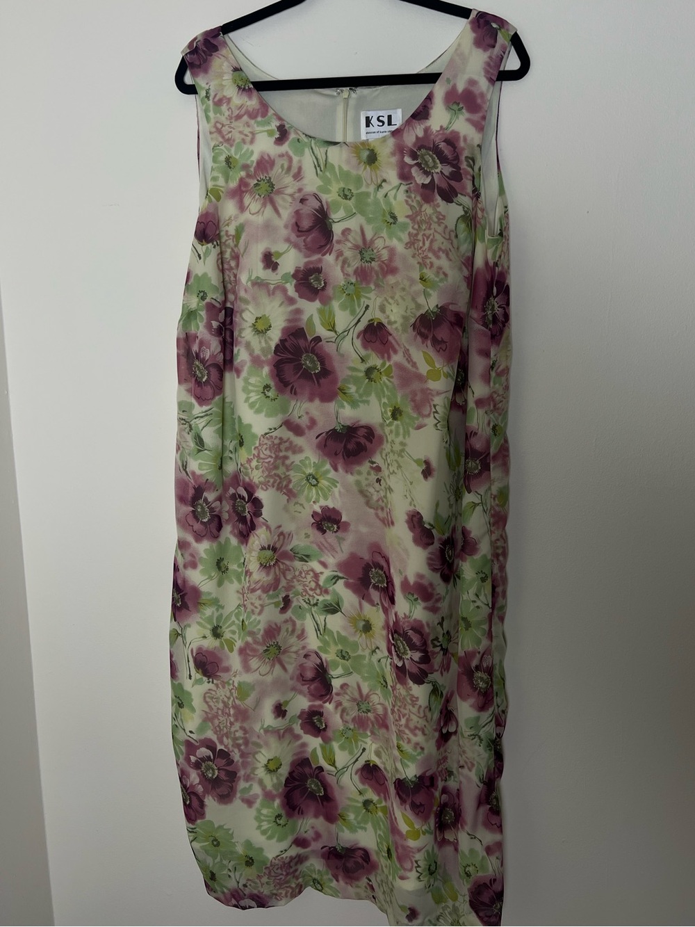 Vintage Y2K Sleeveless Shift Dress in Mauve Olive
